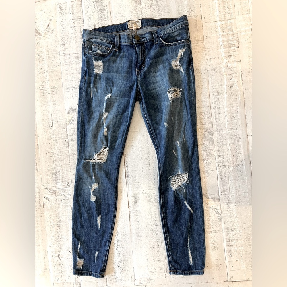 Current/Elliott The Stiletto distressed skinny ankle ~ Size 28